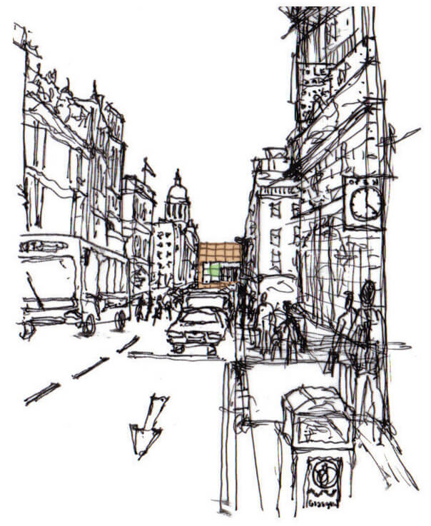 glasgow architecture sketch